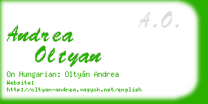 andrea oltyan business card